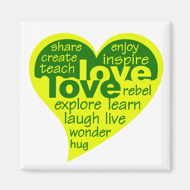 Love Heart magnet (Front)