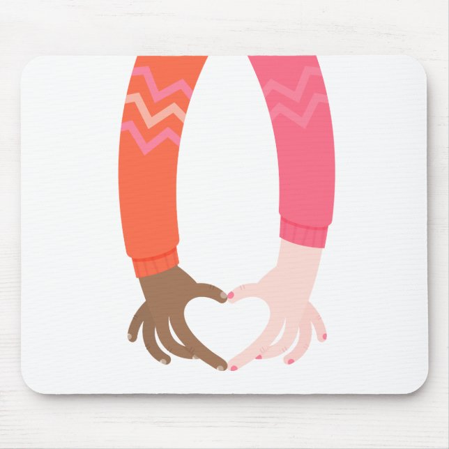 Love Heart Mouse Mat (Front)