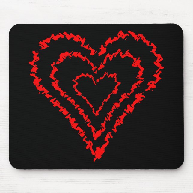 Love Heart Mouse Mat (Front)