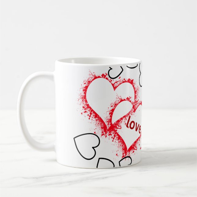 love heart mug (Left)