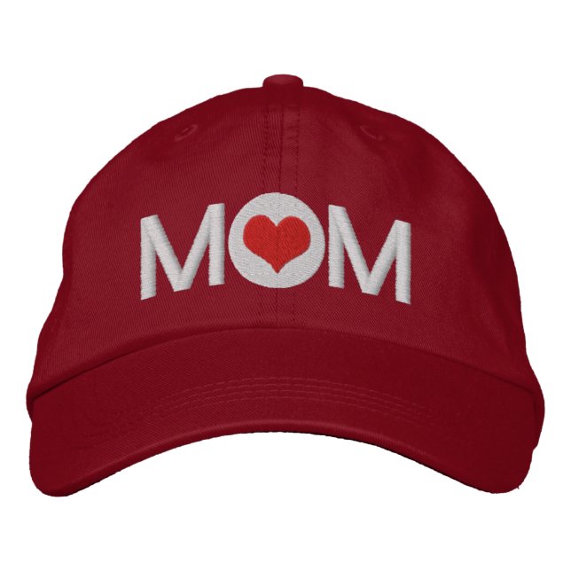 Love Heart Mum Embroidered Hat (Front)