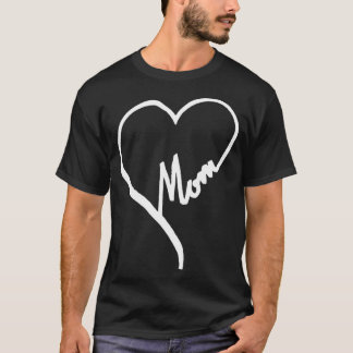 Love Heart Mum  T-Shirt