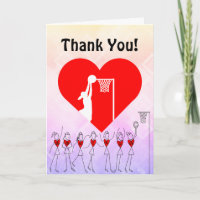 Love Heart Netball Thank You