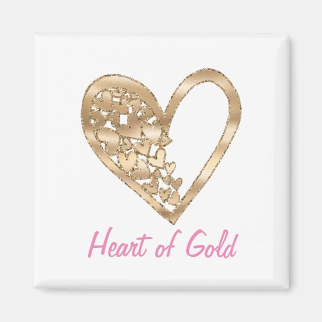 Love Heart of Gold Magnet (Front)