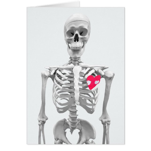 love heart on skeleton (Front)