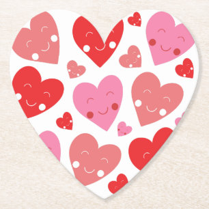 Love Heart Paper Coaster