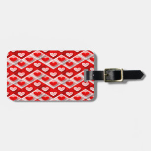 Love Heart Pattern Luggage Tag