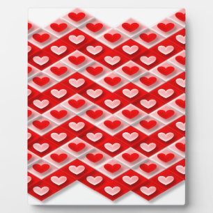 Love Heart Pattern Plaque