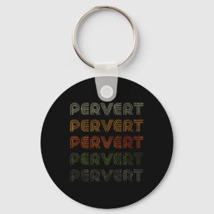 Love Heart Pervert Tee Grunge Vintage Style Black Key Ring