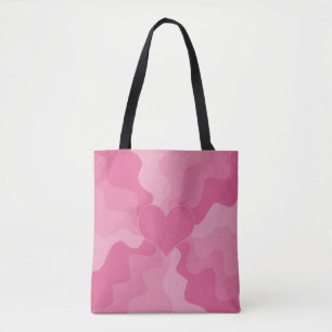 Love Heart - Pink Tote Bag