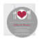 Love Heart Plate Rehearsal Dinner Invitation