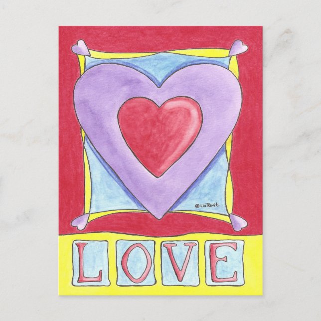 Love Heart Postcard (Front)