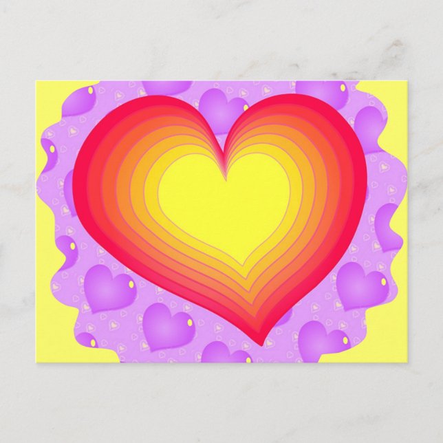 Love Heart Postcard (Front)