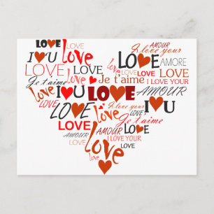 Love Heart Postcard