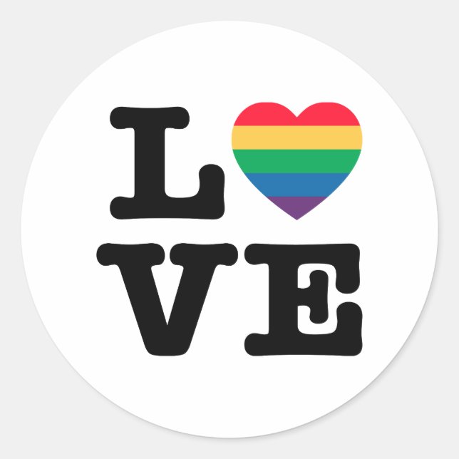 Love Heart Pride Sticker (Front)