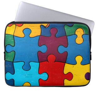 Love Heart Puzzle Acceptance Autism Awareness Laptop Sleeve