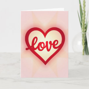 Love Heart Radiant Scene Card