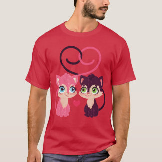 love heart relationship animal friends T-Shirt