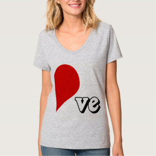 LOVE HEART RIGHT SIDE -.png T-Shirt