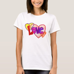 Love Heart Ring Pink Tank Top