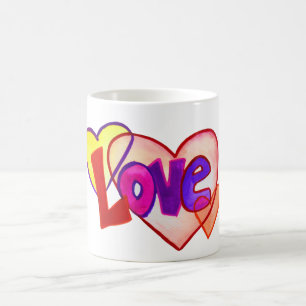 Love Heart Rings Mug