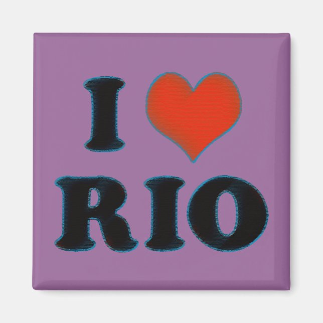 Love Heart Rio de Janeiro Magnet (Front)