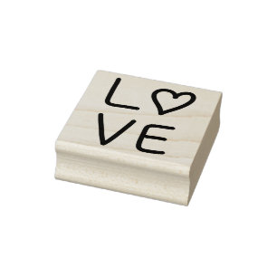 Love Heart Rubber Stamp