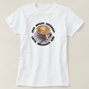 Love Heart San Francisco Cappuccino Coffee Cup Mug T-Shirt