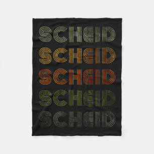 Love Heart Scheid Tee Grunge Vintage Style Black S Fleece Blanket