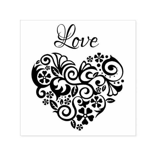 Love Heart Self-inking Stamp (Design)
