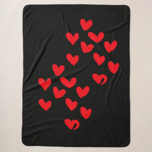Love Heart Sherpa Blanket