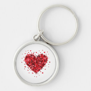 Love Heart Shirt For Womens Girls Boys Hearts Wome Key Ring