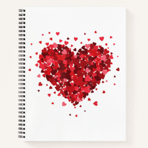 Love Heart Shirt For Womens Girls Boys Hearts Wome Notebook