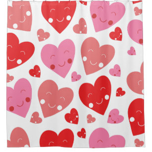 Love Heart  Shower Curtain