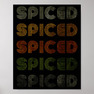 Love Heart Spiced Tee Grunge Vintage Style Black S Poster