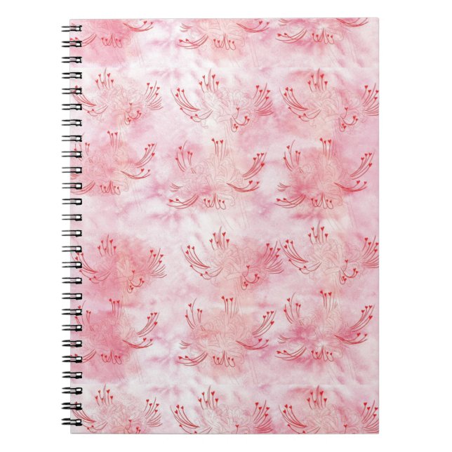 love heart spider lily notebook (Front)