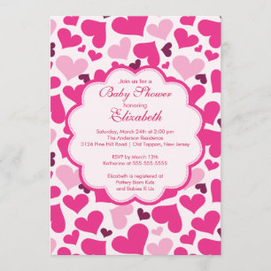 Love Heart Spring Baby Shower Invitation
