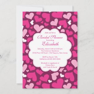 Love Heart Spring Bridal Shower Invitation