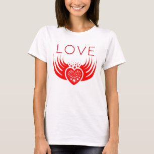 Love, Heart, Stars and Wings T-Shirt