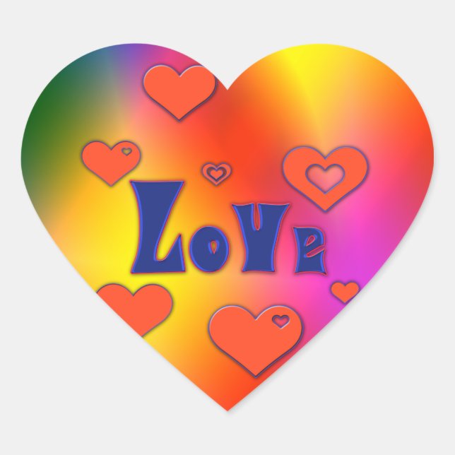 Love Heart Sticker (Front)