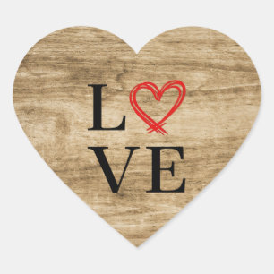 Love. Heart Sticker