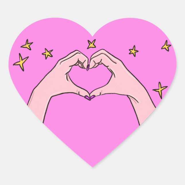 Love Heart Sticker (Front)