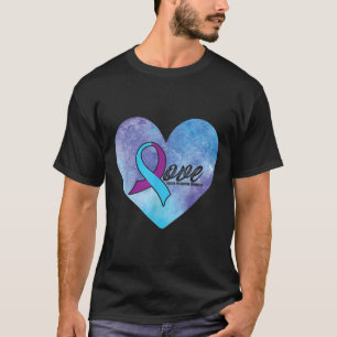 Love Heart Suicide Prevention Month Suicide Awaren T-Shirt
