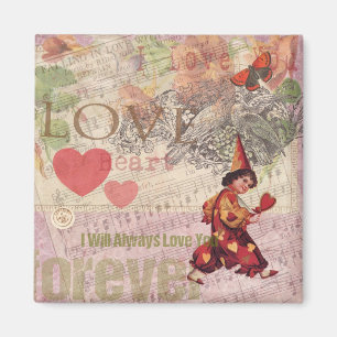 Love Heart Sweetheart Valentine Cherub Magnet