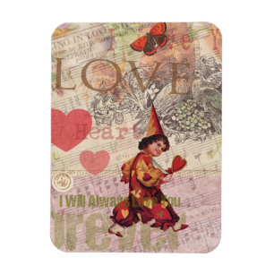 Love Heart Sweetheart Valentine Cherub Magnet