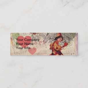 Love Heart Sweetheart Valentine Cherub Mini Business Card