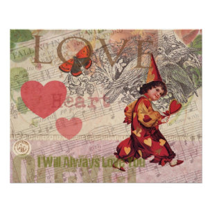 Love Heart Sweetheart Valentine Cherub Poster