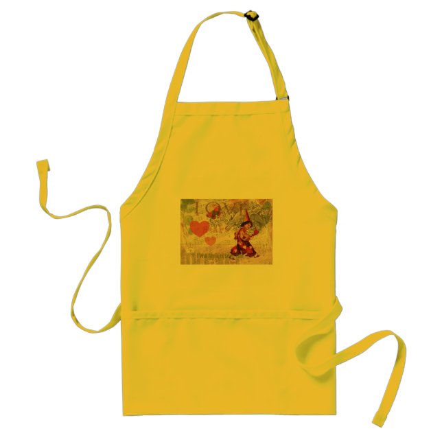Love Heart Sweetheart Valentine Cherub Standard Apron (Front)