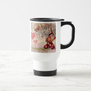 Love Heart Sweetheart Valentine Cherub Travel Mug