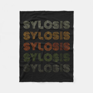 Love Heart Sylosis Tee Grunge Vintage Style Black Fleece Blanket